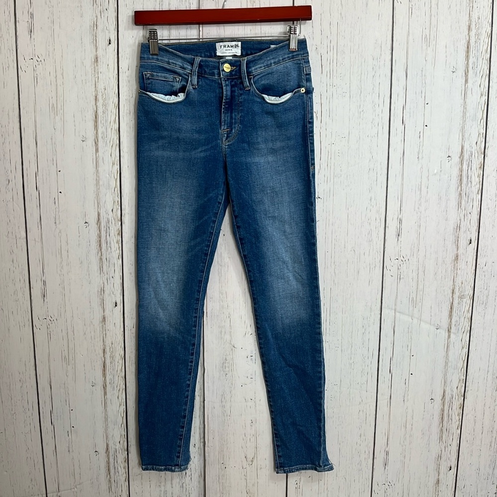 FRAME Denim Le Skinny de Jeanne Jeans Medium Wash Size 27